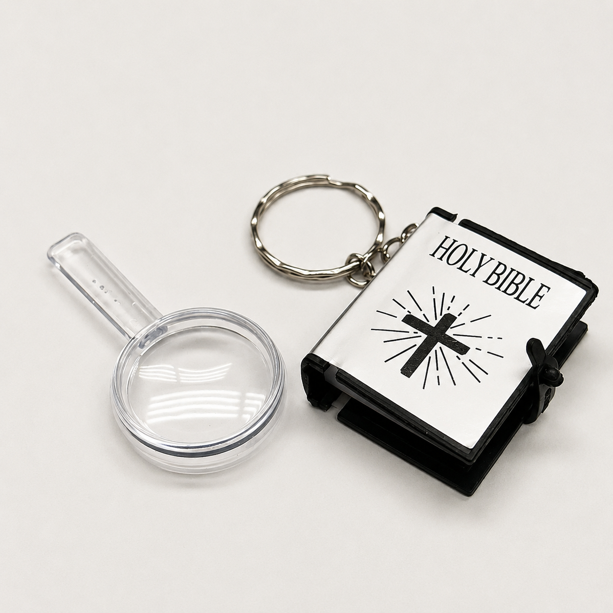 Silver Sleeve - Bible Keychain