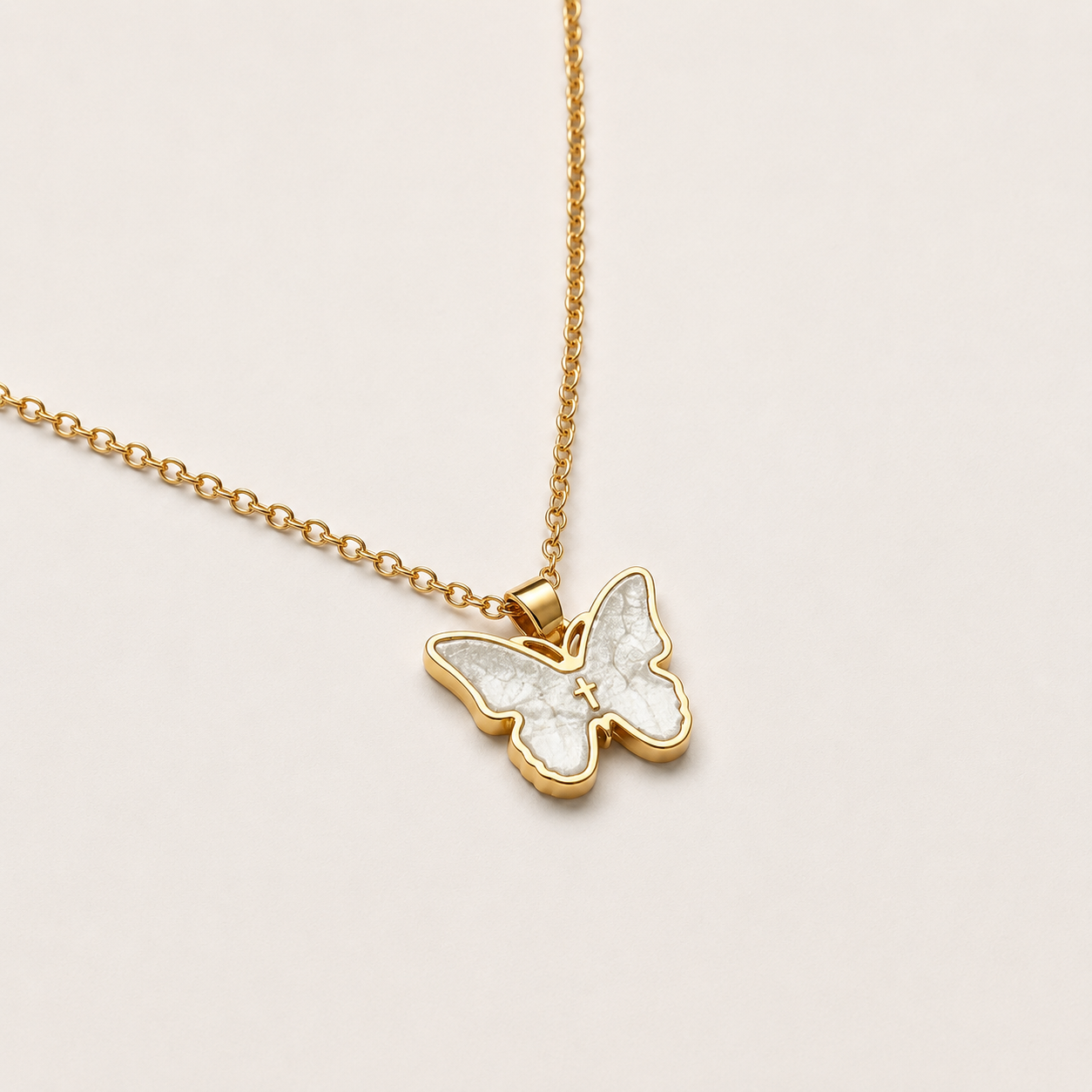 Butterfly Gold Necklace