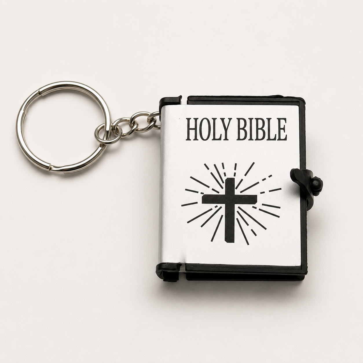 Silver Sleeve - Bible Keychain