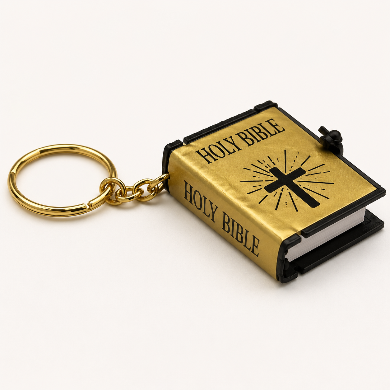 Gold Sleeve - Bible Keychain