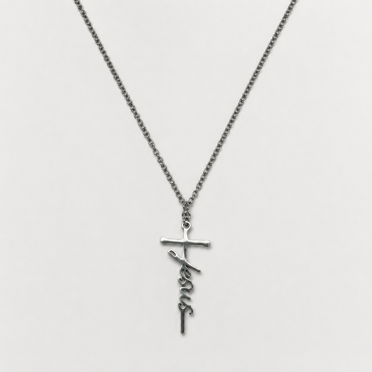 Jesus Silver Necklace