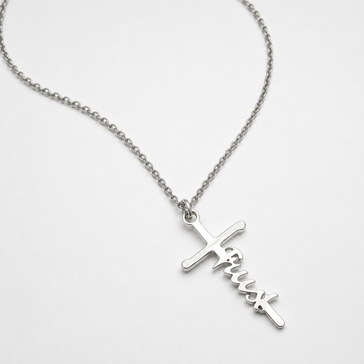 Trust Silver Necklace