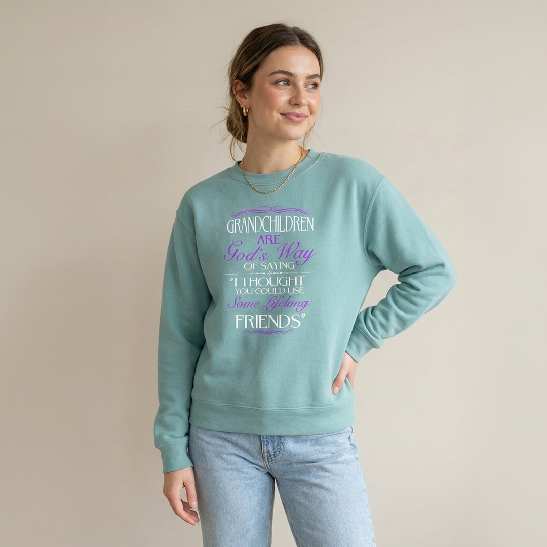 Gods Way Grandchildren Crewneck