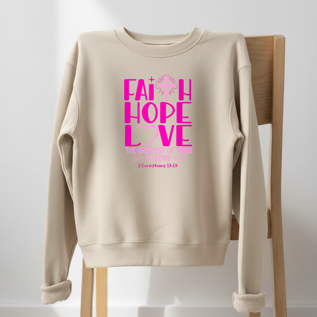 Faith Hope Love Crewneck